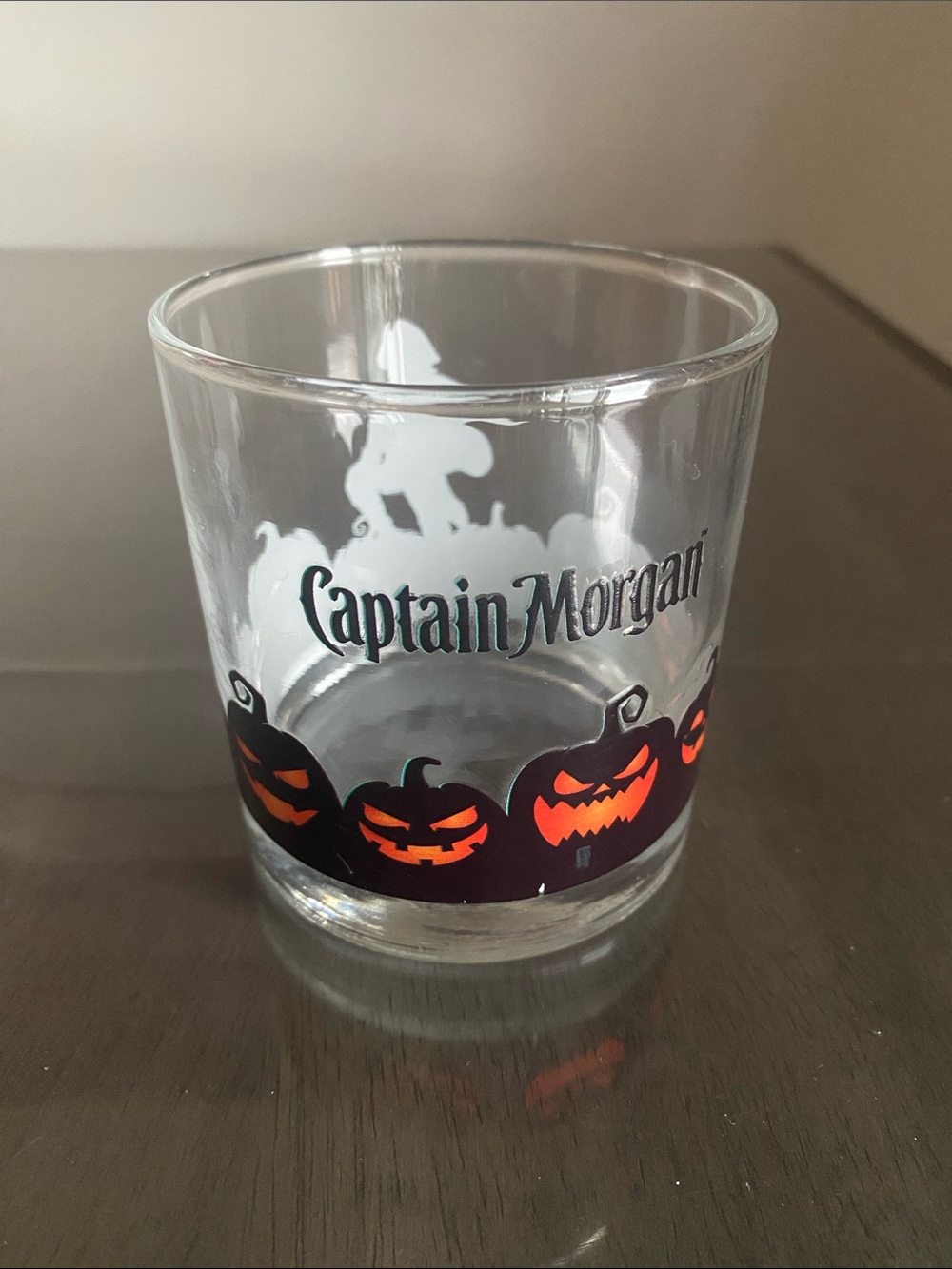 New🌈 Captain Morgan Halloween Jack-O'-Lantern Glass Cup